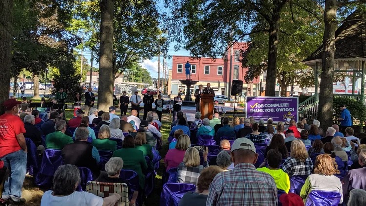 Councilman Morgan speaks at the